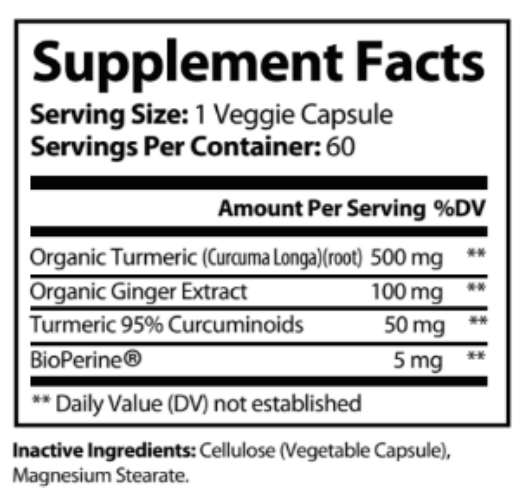 Turmeric with Ginger – Natural Support for Inflammation & Digestion